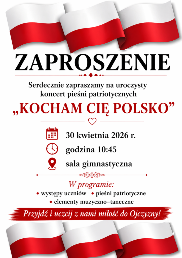 Zaproszenie na koncert patriotyczny