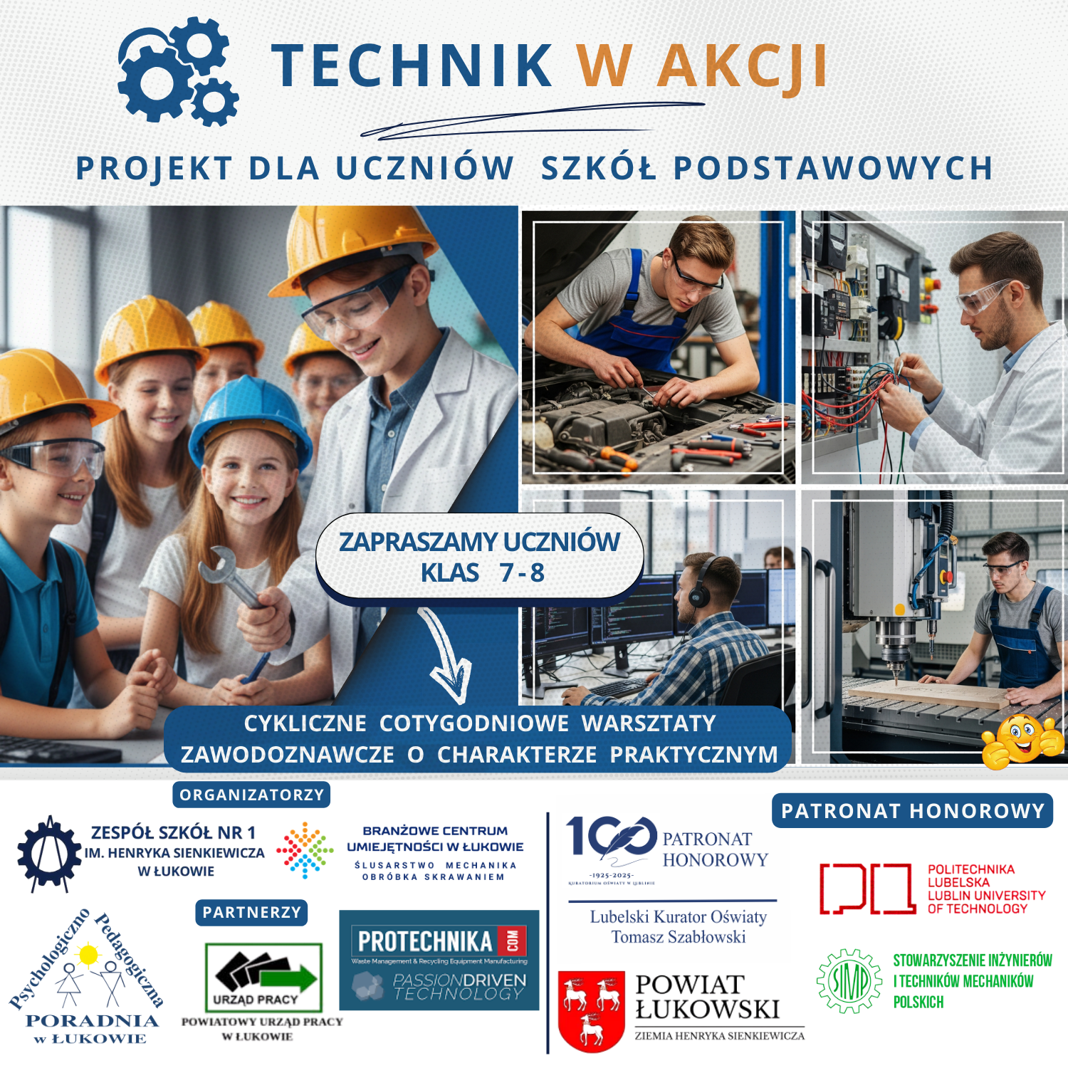 plakat technik w akcji